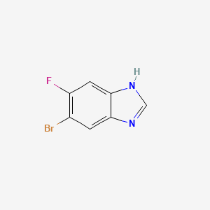 molecular formula C7H4BrFN2 B1523681 5-Bromo-6-fluoro-1H-benzo[d]imidazole CAS No. 1008360-84-6