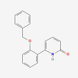 molecular formula C18H15NO2 B1523682 6-(2-Benzyloxyphenyl)-2-hydroxypyridine CAS No. 1111111-20-6