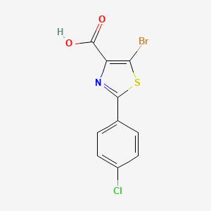 molecular formula C10H5BrClNO2S B1523689 5-Bromo-2-(4-chlorophenyl)thiazole-4-carboxylic acid CAS No. 52041-97-1