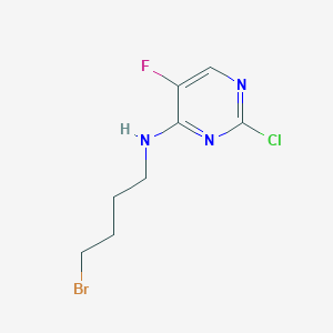 molecular formula C8H10BrClFN3 B15236964 N-(4-Bromobutyl)-2-chloro-5-fluoropyrimidin-4-amine 