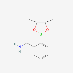 molecular formula C13H20BNO2 B1523697 (2-(4,4,5,5-Tetramethyl-1,3,2-dioxaborolan-2-yl)phenyl)methanamine CAS No. 248274-04-6