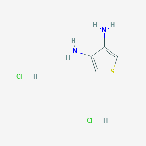 molecular formula C4H8Cl2N2S B015237 3,4-Diaminothiophene Dihydrochloride CAS No. 90069-81-1
