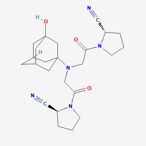(2S)-1-[2-[[2-[(2S)-2-cyanopyrrolidin-1-yl]-2-oxoethyl]-(3-hydroxy-1-adamantyl)amino]acetyl]pyrrolidine-2-carbonitrile
