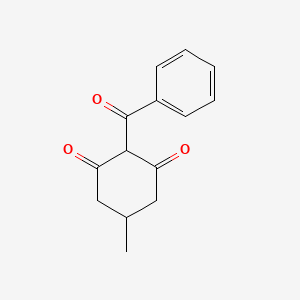 molecular formula C14H14O3 B15237003 2-Benzoyl-5-methylcyclohexane-1,3-dione 
