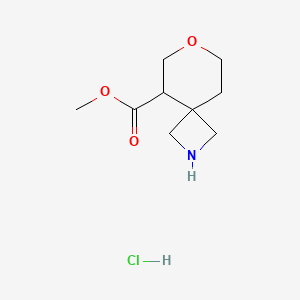 molecular formula C9H16ClNO3 B15237156 Methyl 7-Oxa-2-Azaspiro[3.5]Nonane-5-Carboxylate Hydrochloride 