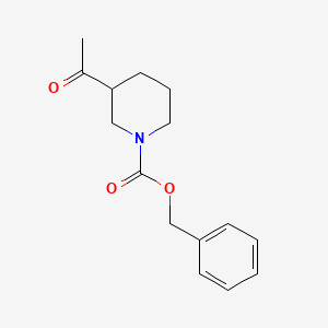 molecular formula C15H19NO3 B1523722 Benzyl 3-acetylpiperidine-1-carboxylate CAS No. 502639-39-6