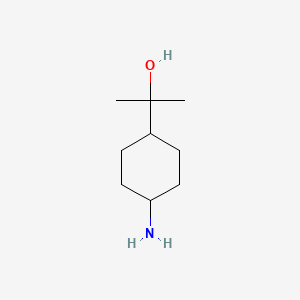 molecular formula C9H19NO B1523724 2-(trans-4-Aminocyclohexyl)propan-2-ol CAS No. 899806-45-2