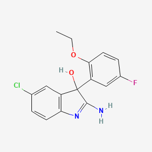 2-amino-5-chloro-3-(2-ethoxy-5-fluorophenyl)-3H-indol-3-ol