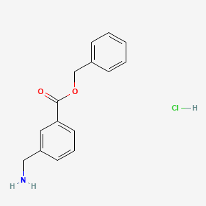 molecular formula C15H16ClNO2 B1523730 Benzyl 3-(aminomethyl)benzoate hydrochloride CAS No. 1251924-33-0