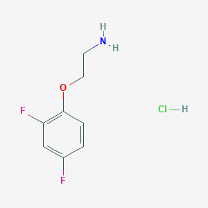 molecular formula C8H10ClF2NO B1523741 1-(2-Aminoethoxy)-2,4-difluorobenzene hydrochloride CAS No. 263409-82-1
