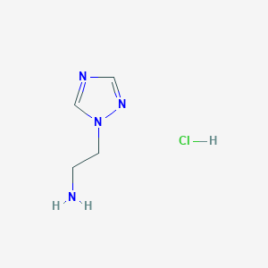 molecular formula C4H9ClN4 B1523742 2-(1H-1,2,4-triazol-1-yl)ethan-1-amine hydrochloride CAS No. 1033521-69-5