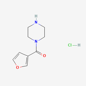 molecular formula C9H13ClN2O2 B1523745 1-(Furan-3-carbonyl)piperazine hydrochloride CAS No. 1258649-51-2