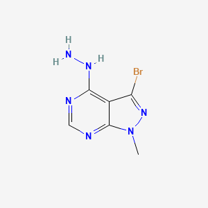 3-bromo-4-hydrazinyl-1-methyl-1H-pyrazolo[3,4-d]pyrimidine