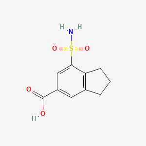 7-sulfamoyl-2,3-dihydro-1H-indene-5-carboxylic acid