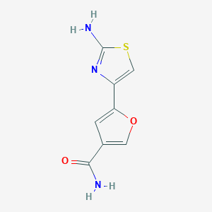 5-(2-Amino-1,3-thiazol-4-yl)furan-3-carboxamide