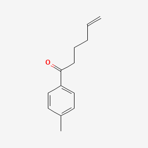 molecular formula C13H16O B15237781 1-(P-Tolyl)hex-5-EN-1-one 