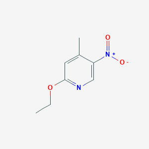 molecular formula C8H10N2O3 B15237869 2-Ethoxy-4-methyl-5-nitropyridine 