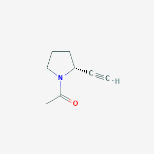 1-[(2R)-2-Ethynylpyrrolidin-1-yl]ethanone