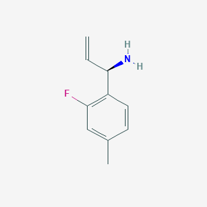 molecular formula C10H12FN B15237948 (1R)-1-(2-Fluoro-4-methylphenyl)prop-2-enylamine 