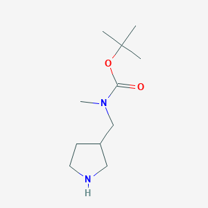 B1523796 tert-Butyl methyl(pyrrolidin-3-ylmethyl)carbamate CAS No. 802983-66-0