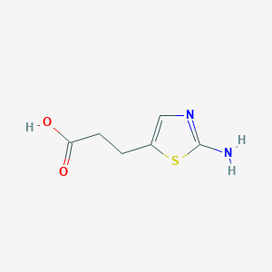 molecular formula C6H8N2O2S B1523804 3-(2-Aminothiazol-5-yl)propanoic acid CAS No. 100114-40-7