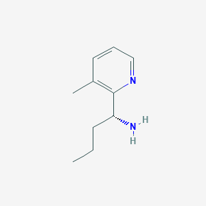 molecular formula C10H16N2 B15238046 (1R)-1-(3-Methyl(2-pyridyl))butylamine 