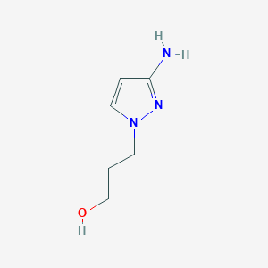 B1523805 3-(3-amino-1H-pyrazol-1-yl)propan-1-ol CAS No. 1003011-38-8