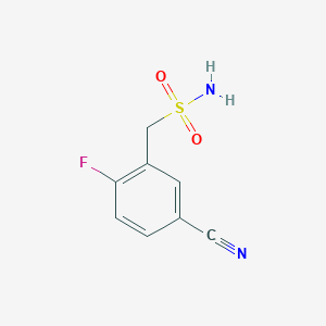 molecular formula C8H7FN2O2S B1523807 (5-氰基-2-氟苯基)甲磺酰胺 CAS No. 1258651-60-3