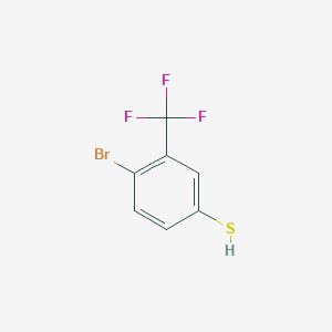 molecular formula C7H4BrF3S B1523810 4-溴-3-三氟甲基苯硫醇 CAS No. 1208076-57-6