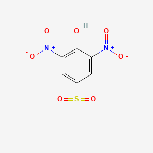 molecular formula C7H6N2O7S B1523814 4-Methanesulfonyl-2,6-dinitrophenol CAS No. 53559-50-5