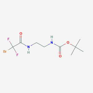 molecular formula C9H15BrF2N2O3 B15238221 Tert-butyl(2-(2-bromo-2,2-difluoroacetamido)ethyl)carbamate 