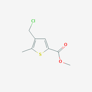 molecular formula C8H9ClO2S B1523831 Methyl 4-(chloromethyl)-5-methylthiophene-2-carboxylate CAS No. 28686-93-3