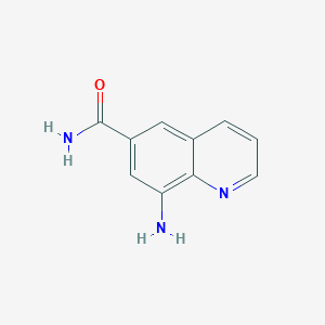 molecular formula C10H9N3O B1523838 8-Aminoquinoline-6-carboxamide CAS No. 1308644-45-2
