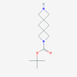 molecular formula C13H22N2O2 B15238392 tert-Butyl2,8-diazadispiro[3.1.3.1]decane-2-carboxylate 