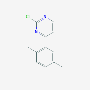 molecular formula C12H11ClN2 B15238399 2-Chloro-4-(2,5-dimethylphenyl)pyrimidine 