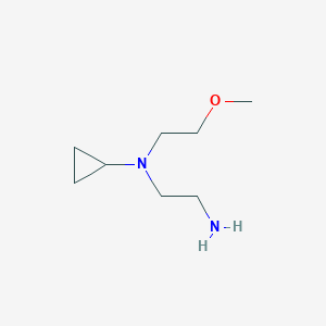 molecular formula C8H18N2O B1523854 N-(2-aminoethyl)-N-(2-methoxyethyl)cyclopropanamine CAS No. 1250363-22-4