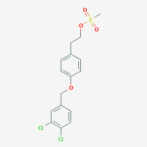 2-[4-[(3,4-Dichlorophenyl)methoxy]phenyl]ethyl methanesulfonate