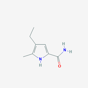 molecular formula C8H12N2O B152390 4-Ethyl-5-methyl-1H-pyrrole-2-carboxamide CAS No. 125342-47-4