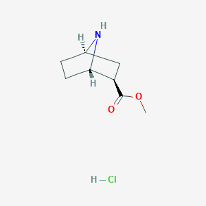 molecular formula C8H14ClNO2 B15239142 Rac-methyl (1R,2S,4S)-7-azabicyclo[2.2.1]heptane-2-carboxylate hydrochloride 