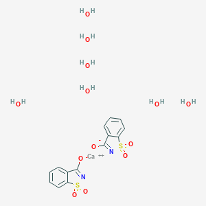 molecular formula C14H10CaN2O7S2 B152392 Calcium saccharin hydrate CAS No. 6381-91-5
