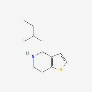 molecular formula C12H19NS B15239334 4-(2-Methylbutyl)-4H,5H,6H,7H-thieno[3,2-c]pyridine 
