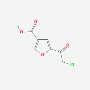 5-(2-Chloroacetyl)furan-3-carboxylic acid