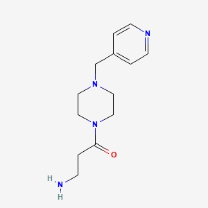 molecular formula C13H20N4O B1523965 3-Amino-1-[4-(pyridin-4-ylmethyl)piperazin-1-yl]propan-1-one CAS No. 1179651-20-7
