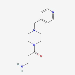 3-Amino-1-[4-(pyridin-4-ylmethyl)piperazin-1-yl]propan-1-one