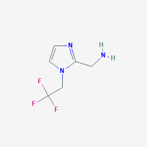 [1-(2,2,2-trifluoroethyl)-1H-imidazol-2-yl]methanamine