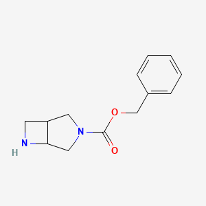 molecular formula C13H16N2O2 B1523967 Benzyl 3,6-diazabicyclo[3.2.0]heptane-3-carboxylate CAS No. 370880-87-8