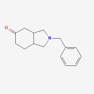 molecular formula C15H19NO B1523968 2-benzyl-octahydro-1H-isoindol-5-one CAS No. 29341-48-8