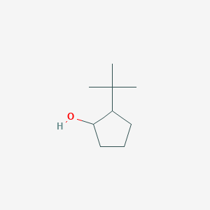 molecular formula C9H18O B15239692 2-Tert-butylcyclopentan-1-ol 
