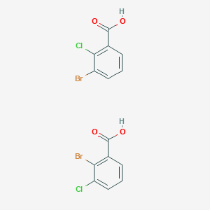 molecular formula C14H8Br2Cl2O4 B15239717 Bromochlorobenzoicacid 