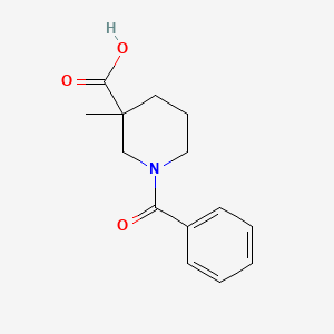 1-Benzoyl-3-methylpiperidine-3-carboxylic acid